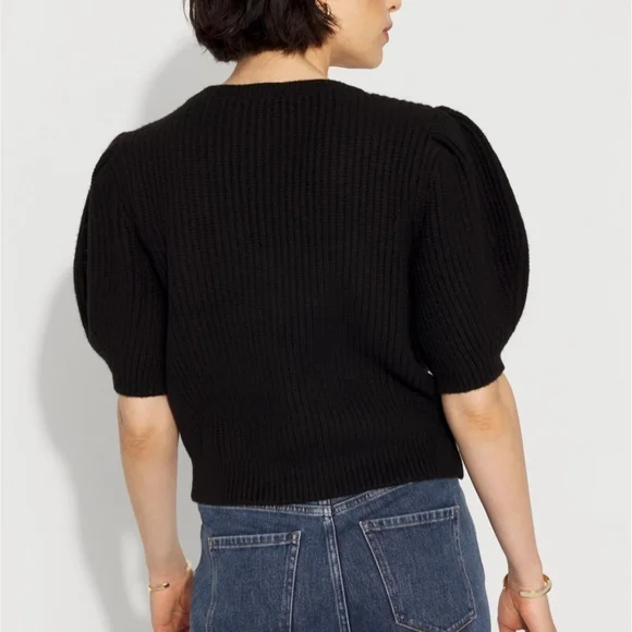 NWT White House Black Market Black Cardigan with Embellishments Sz XL - Picture 2 of 5